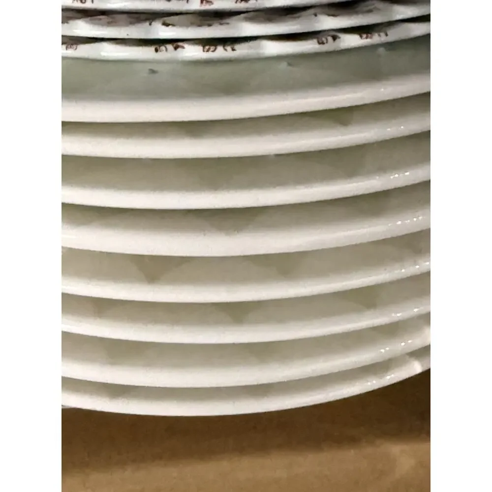 8 VTG Block Basics Floral Loves Me by Deb Mores Salad Plates 1999 Hand Painted